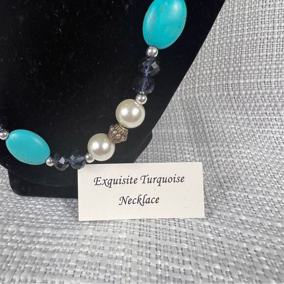 New Skyline Collection Turquoise Necklace Adjustable - Picture 2 of 4